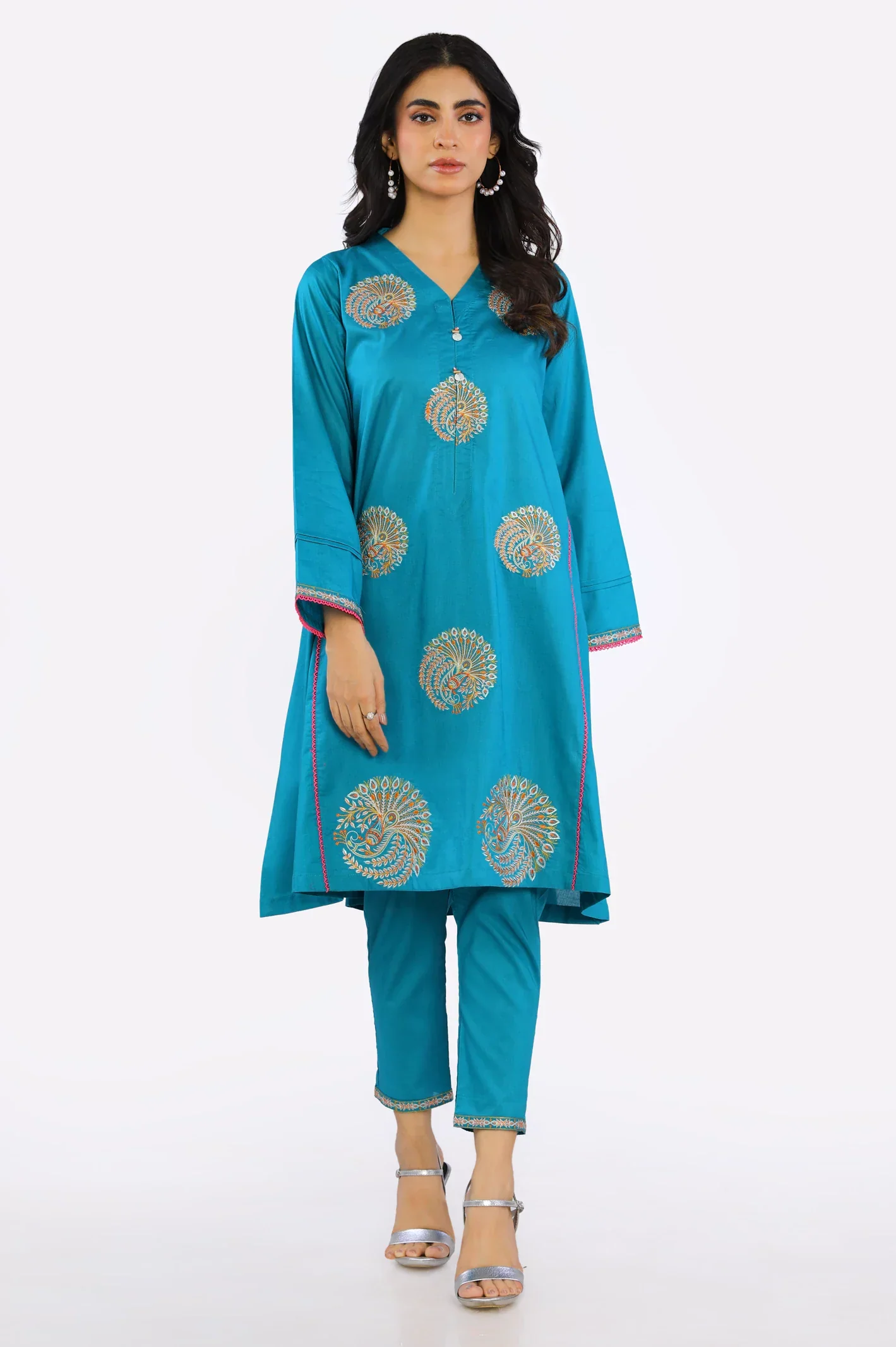 Cambric Embroidered 2PC Suit