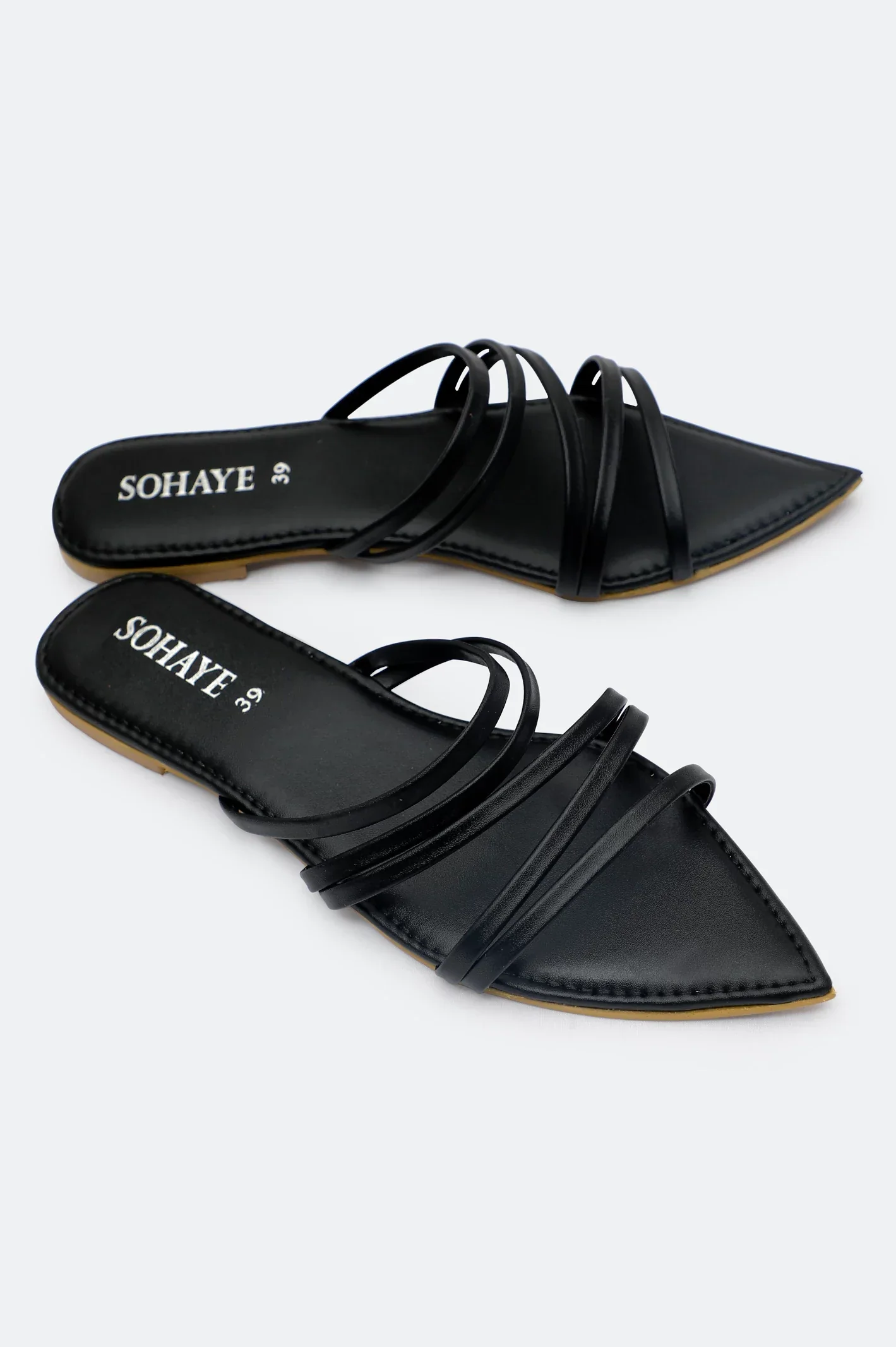 Black Ladies Casual Slippers