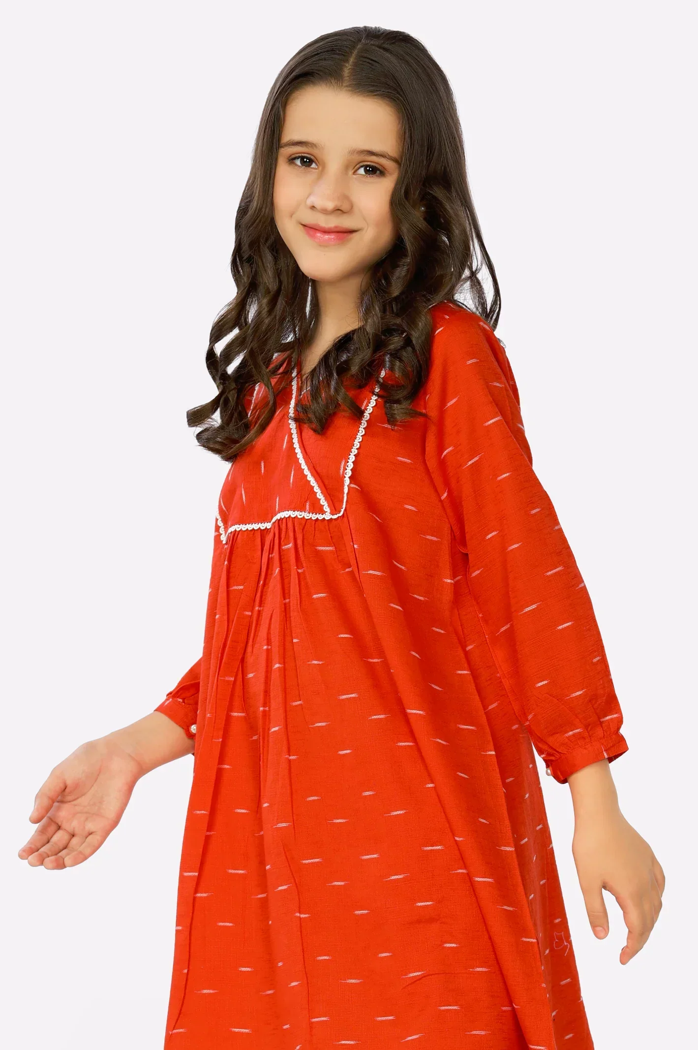 Dyed Crosshatch Girls 2PC Suit - Image 3