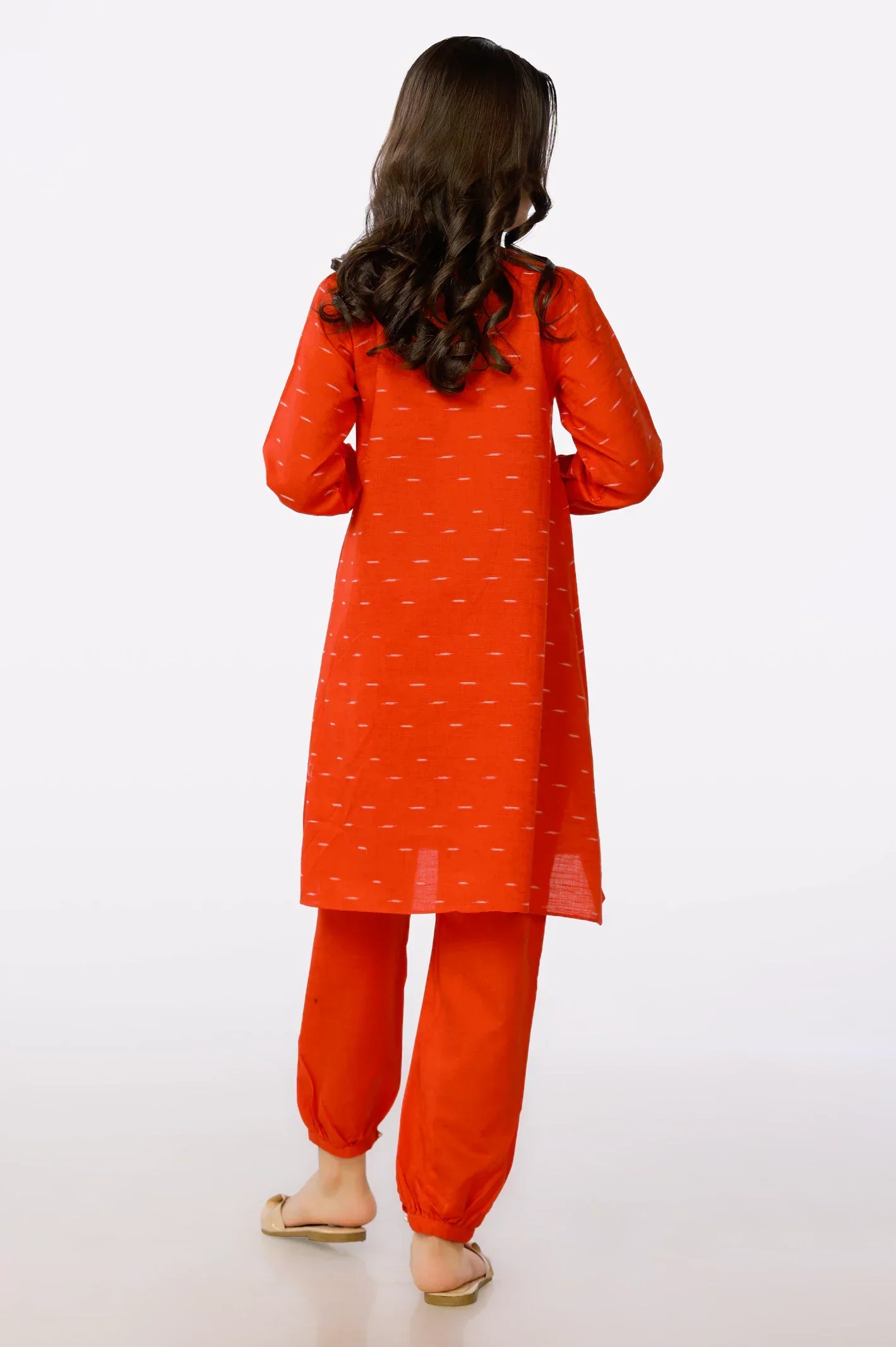 Dyed Crosshatch Girls 2PC Suit - Image 4