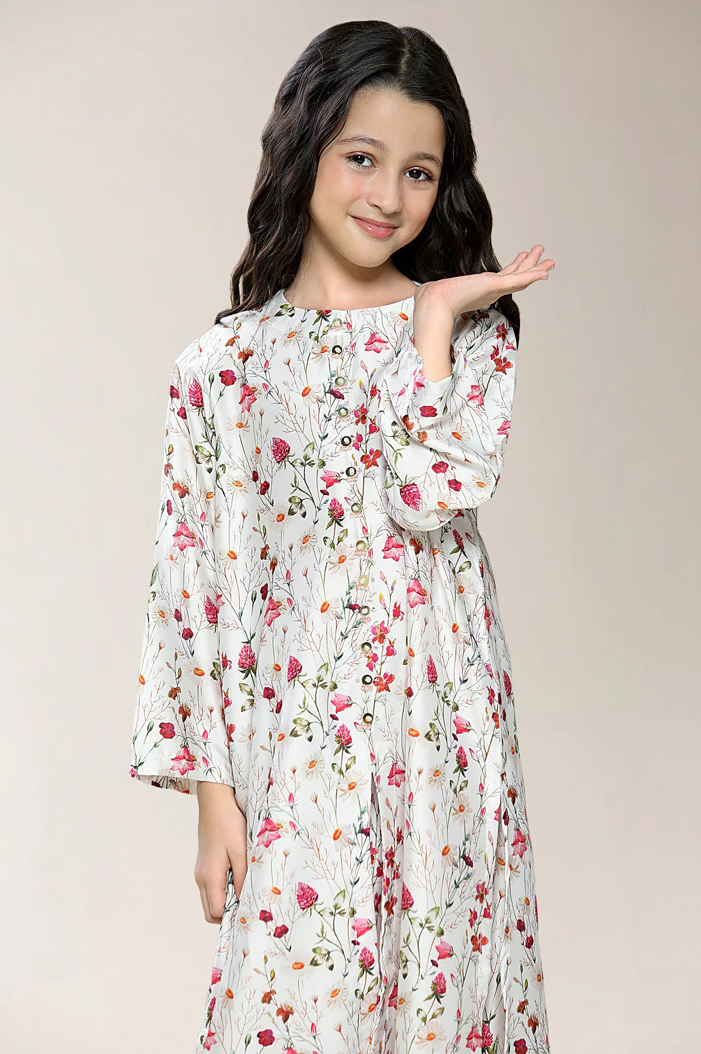 Printed White Girls 2PC - Image 2