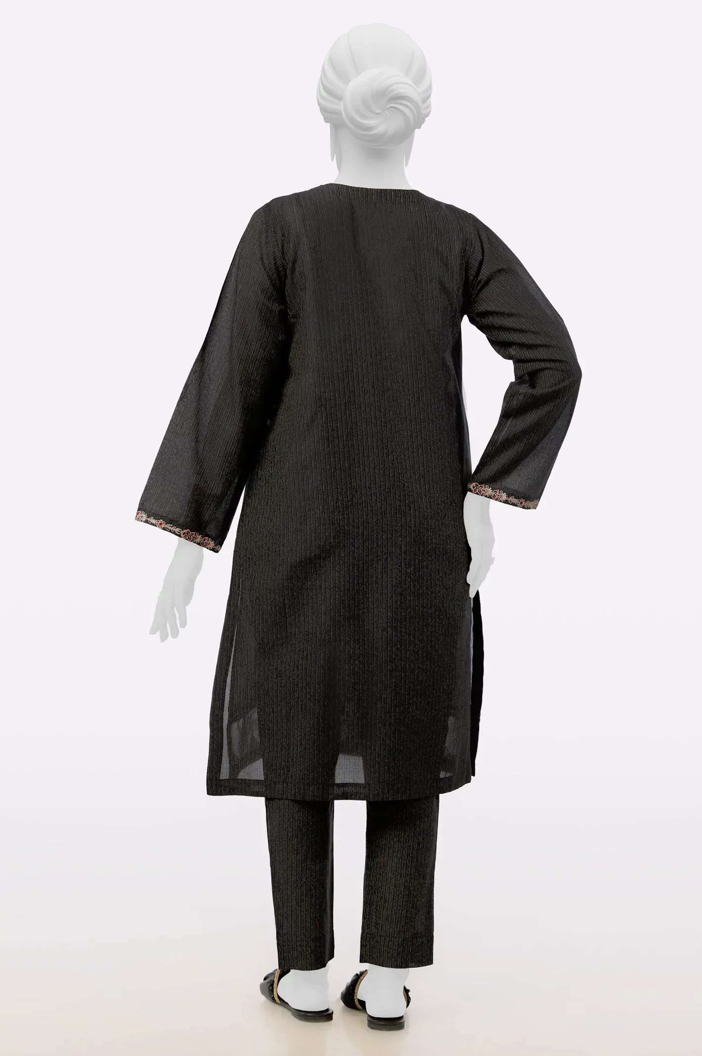 Black Embroidered 2PC - Image 3