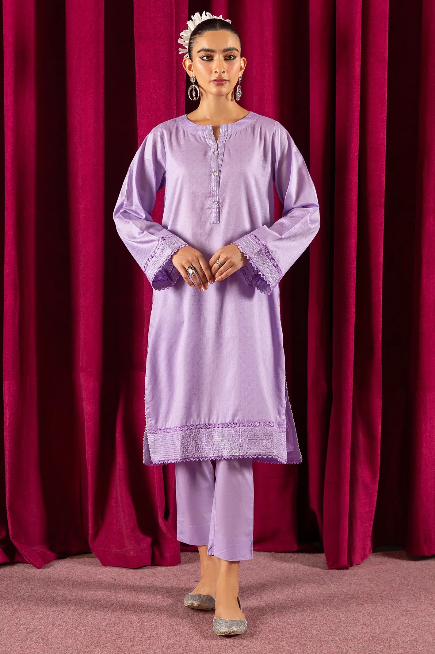 Purple Stylised 2 PC