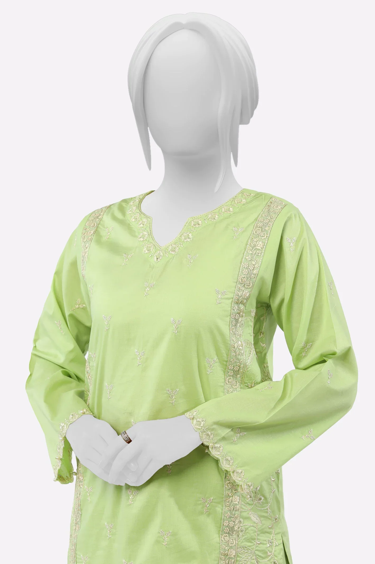 Light Green Embroidered 2PC - Image 2