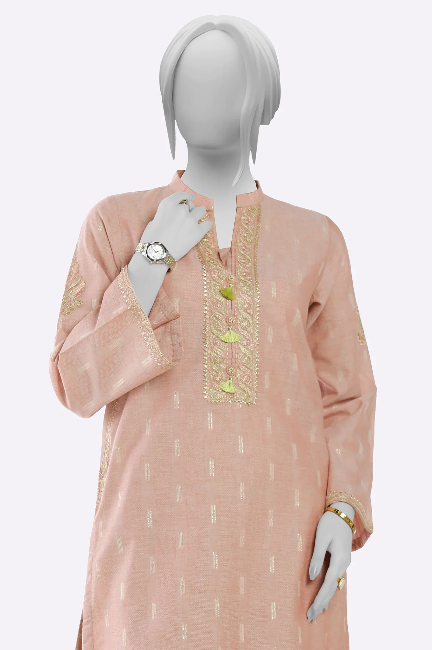 Rust Embroidered 2PC - Image 2