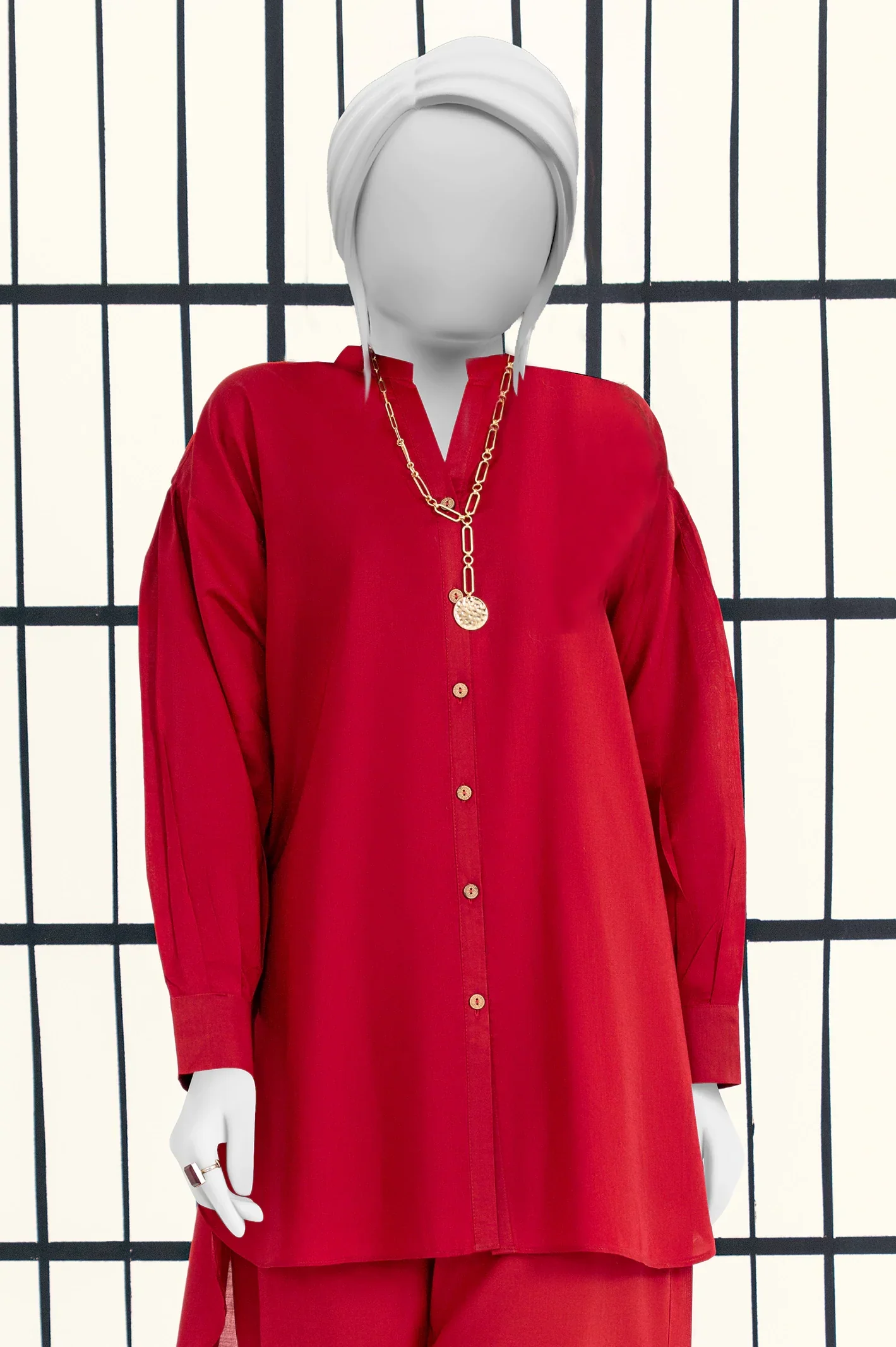 Maroon Stylised 2PC - Image 2