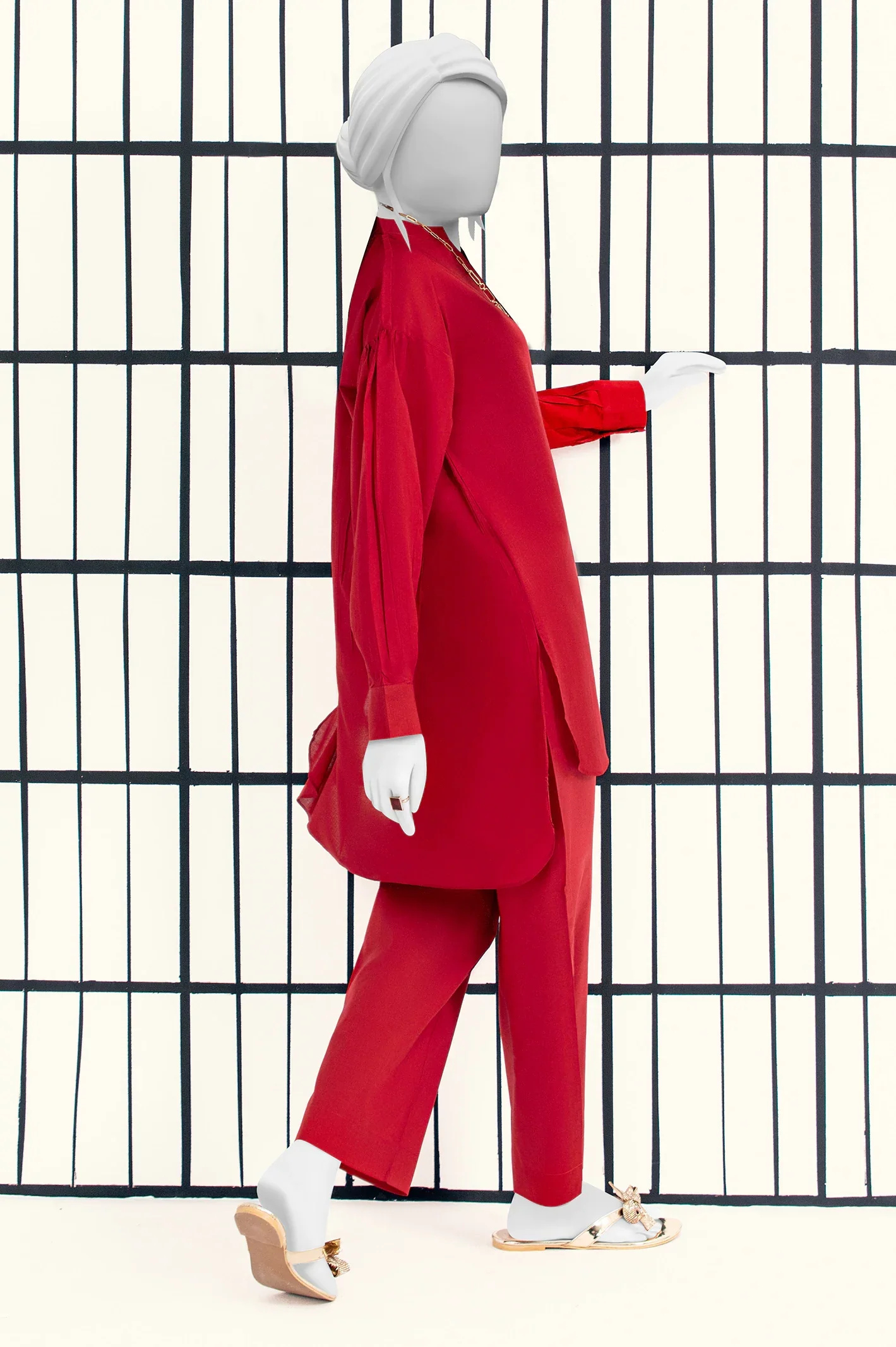 Maroon Stylised 2PC - Image 3