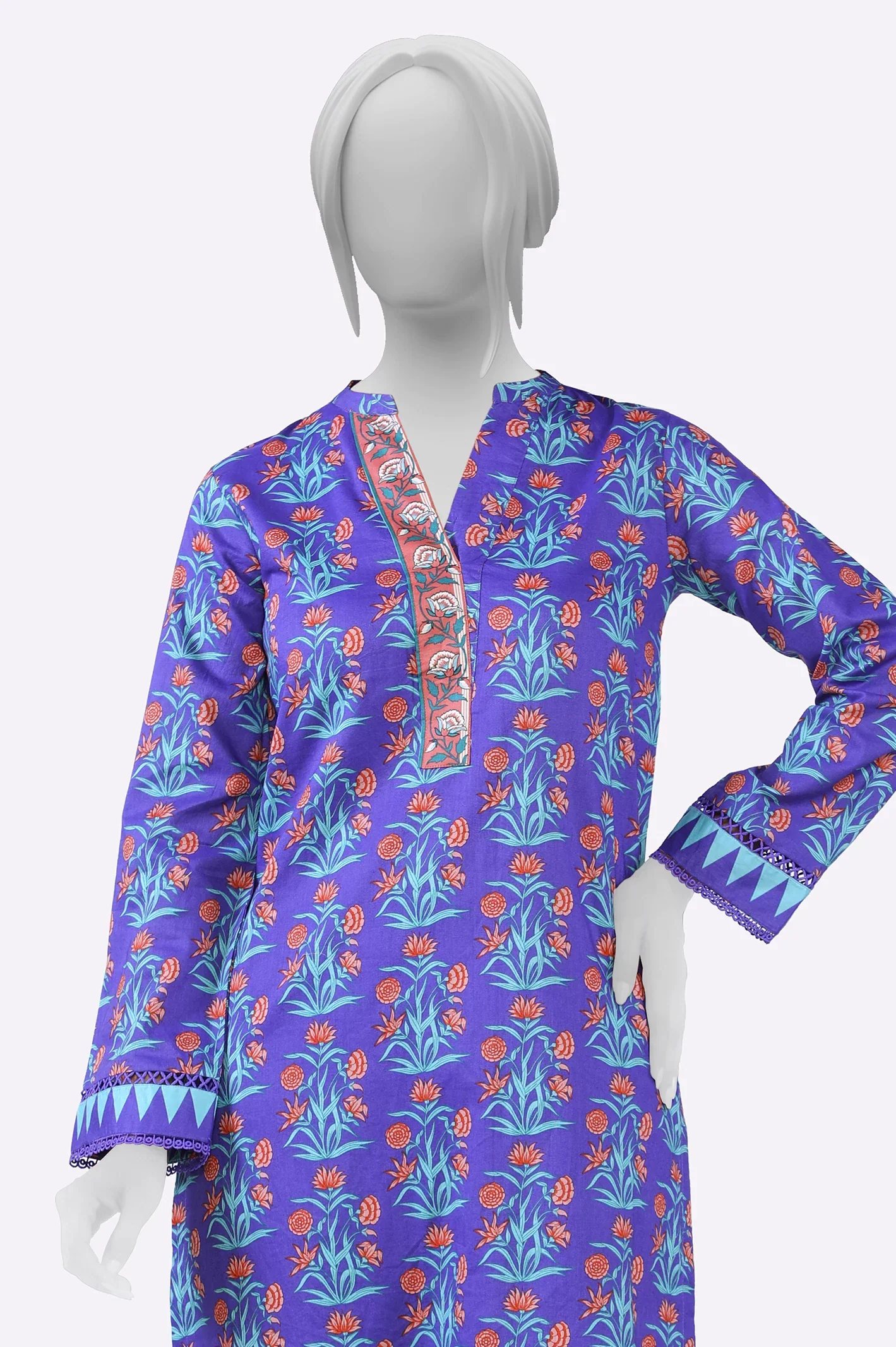 Purple Printed 2PC - Image 2