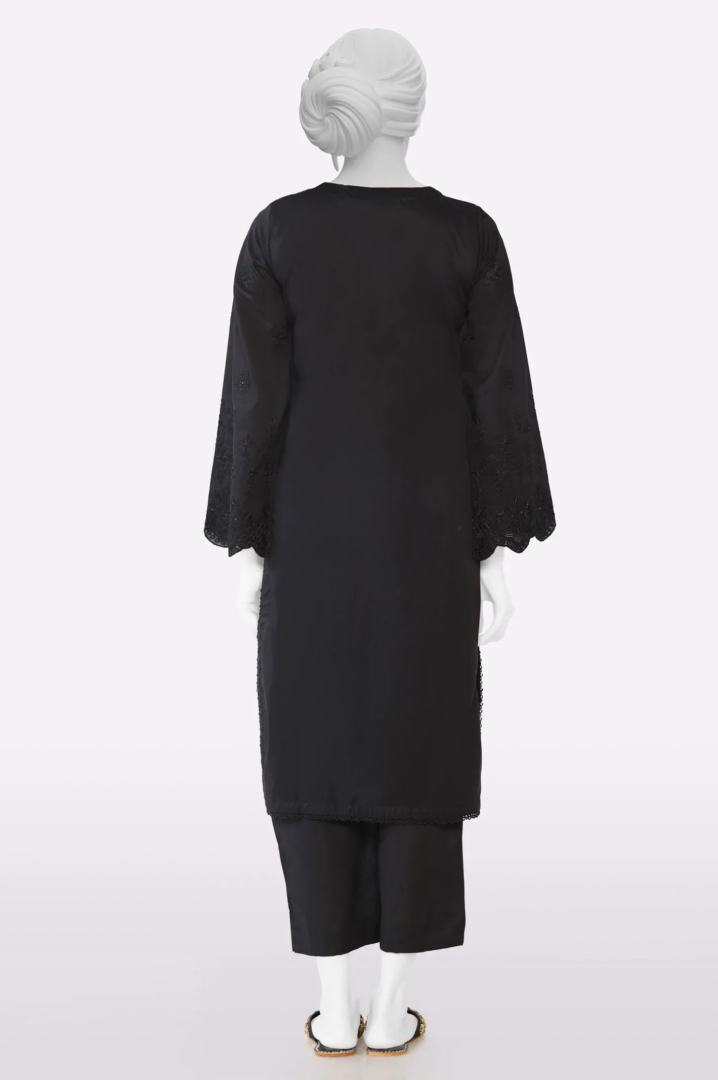 Black Embroidered 2PC - Image 3