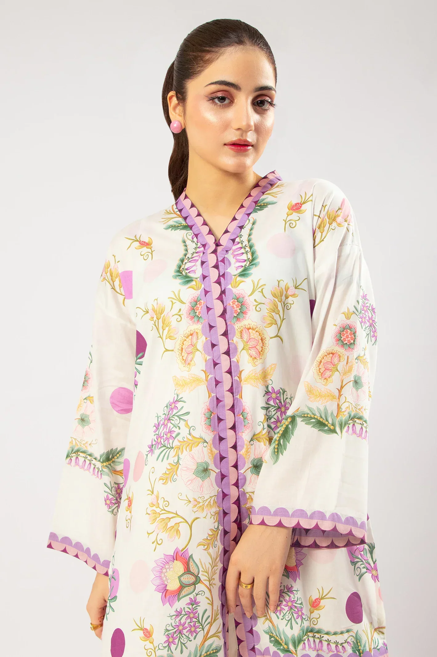 White Fusion Printed 2PC - Image 2
