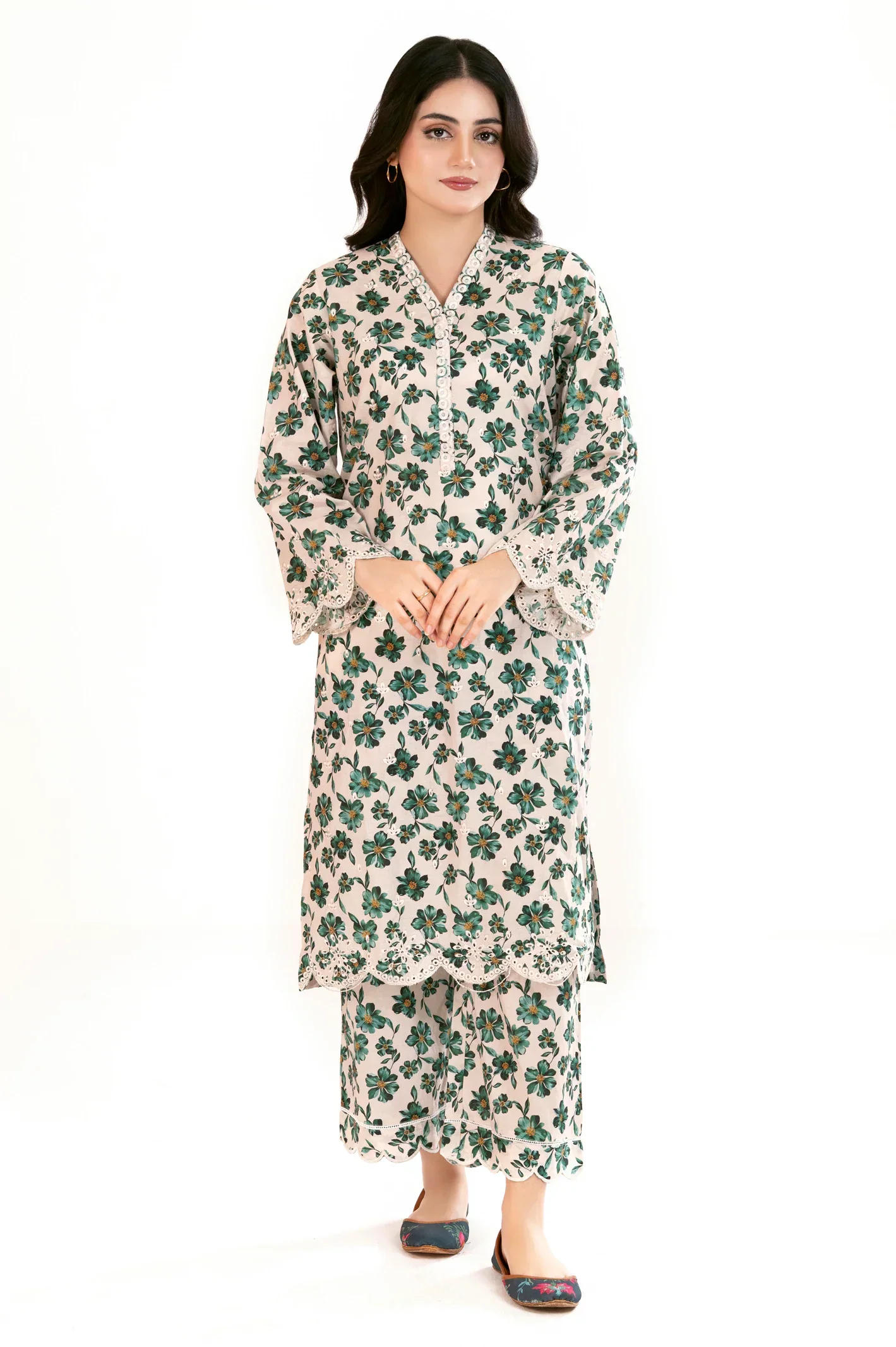 Printed Embroidered 2PC - Image 2
