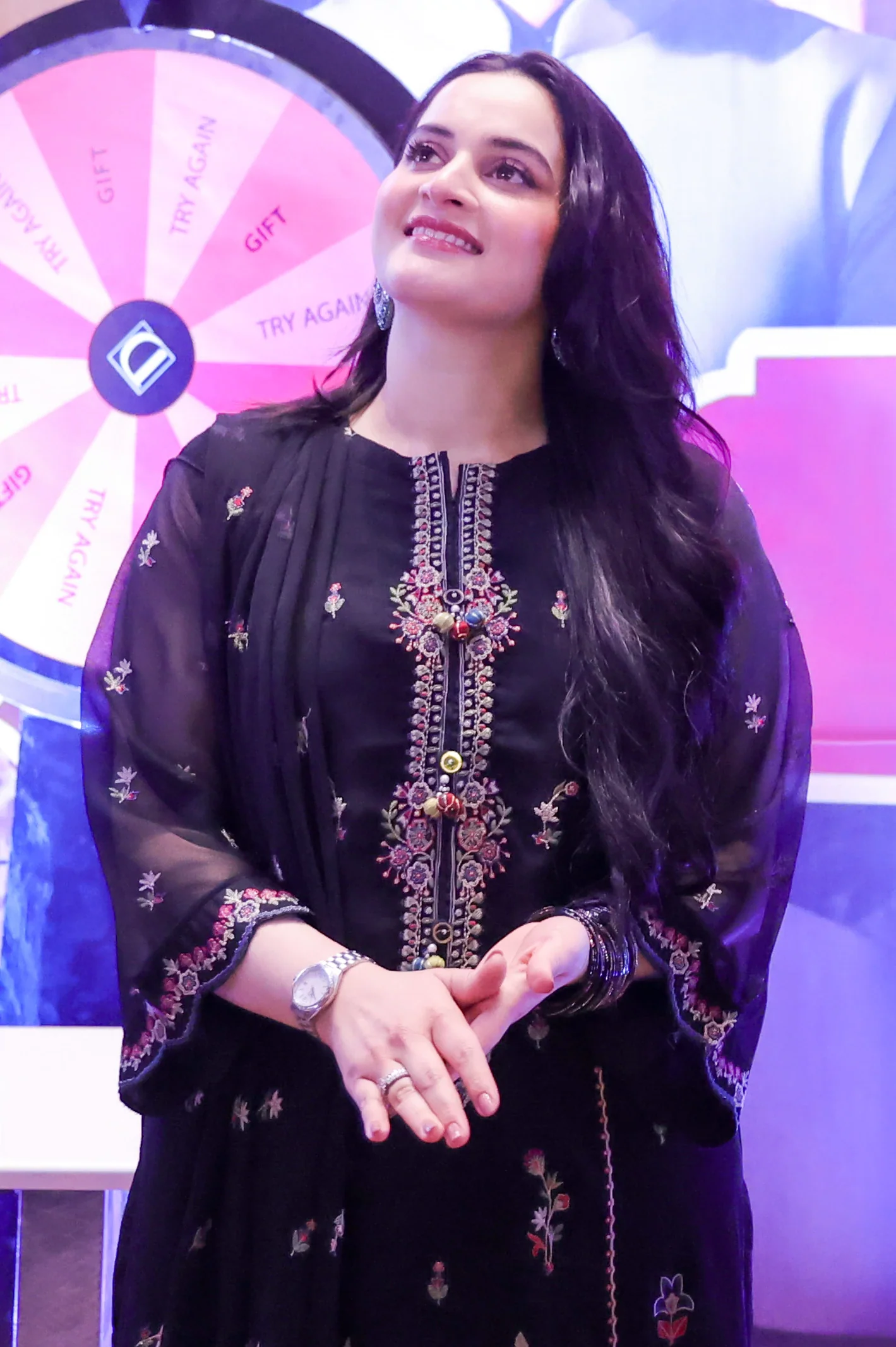 Embroidered Chiffon Black 3PC - Image 3