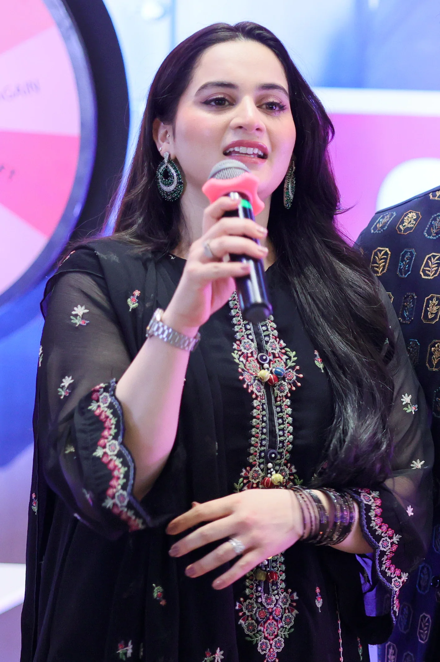 Embroidered Chiffon Black 3PC - Image 4