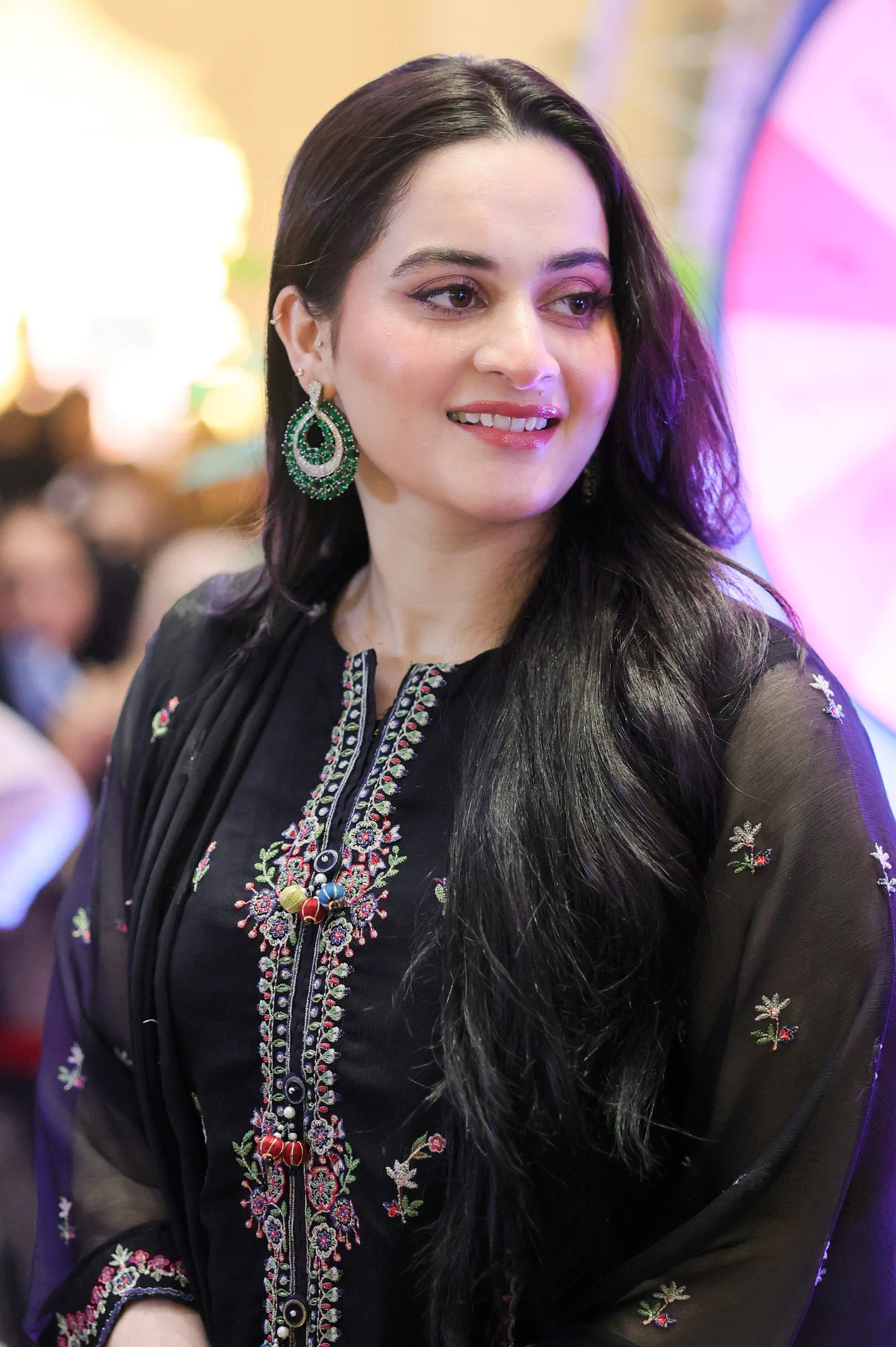 Embroidered Chiffon Black 3PC - Image 5