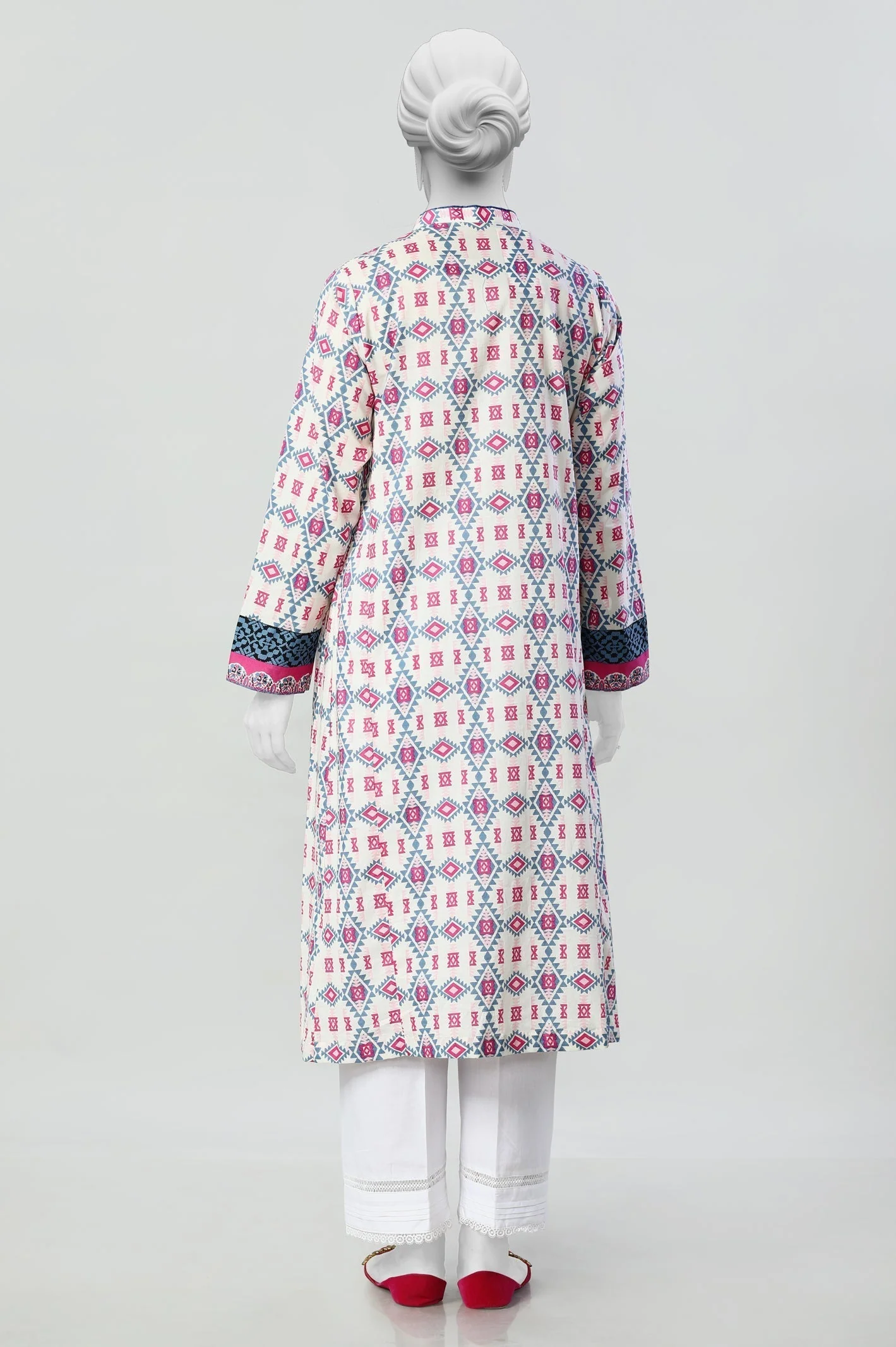 Cambric Pink Kurti - Image 3