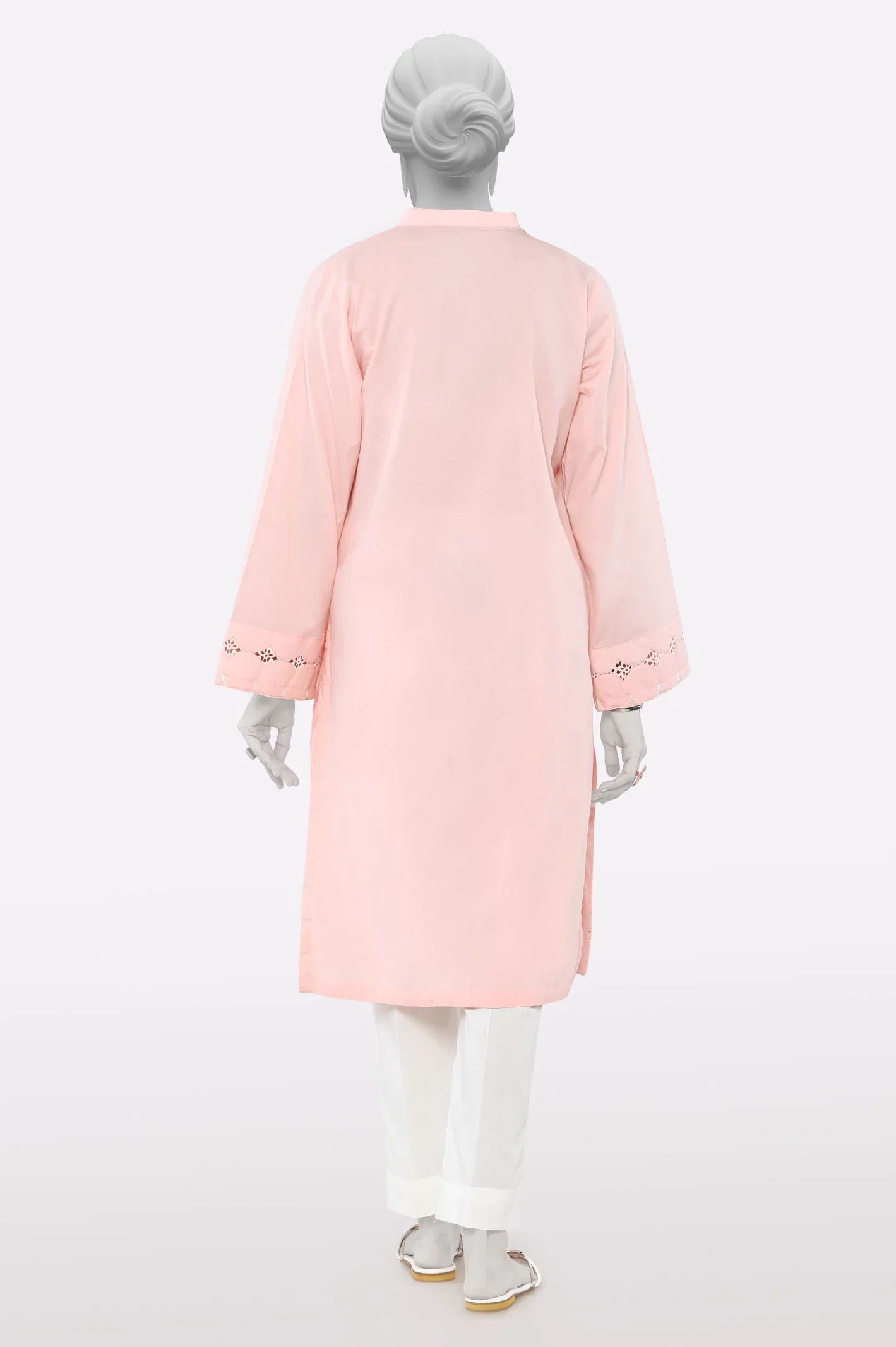 Cambric Coral Stylised Kurti - Image 3
