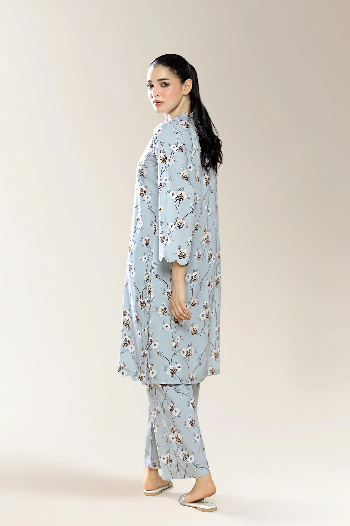 Printed Grey 2PC - Image 2