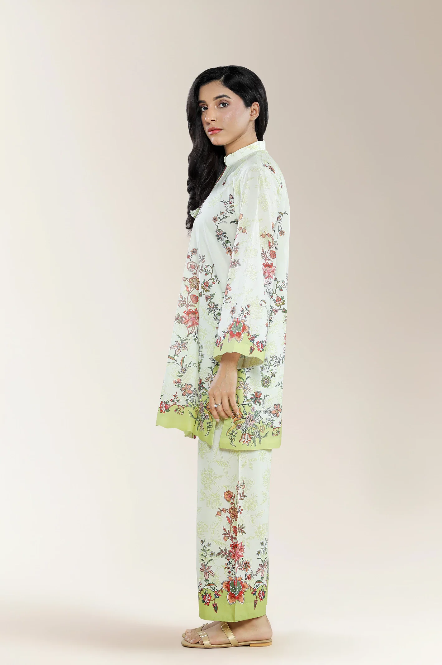 Printed Cotton Mustard 2PC - Image 3