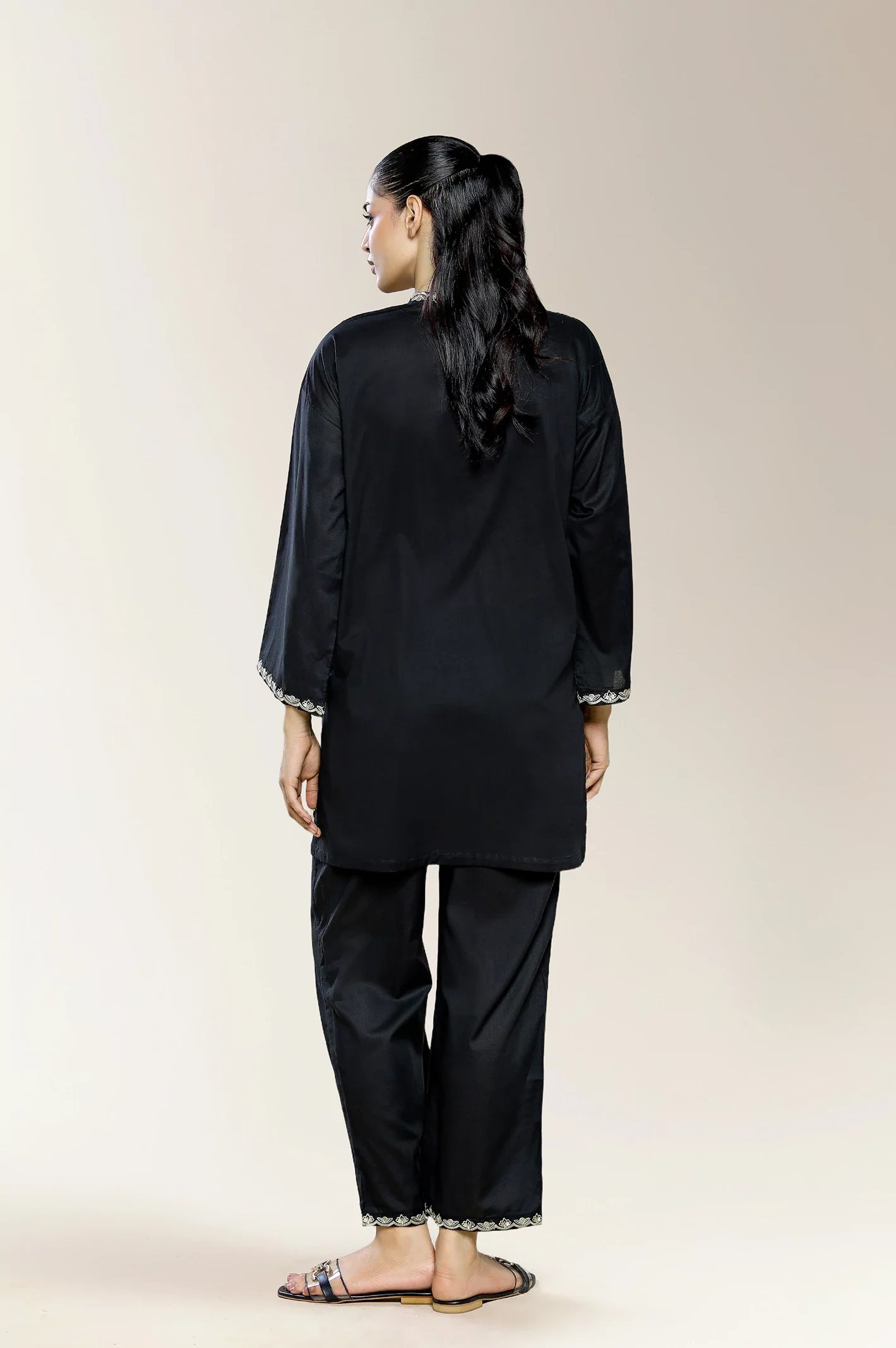 Embroidered Black 2PC - Image 3