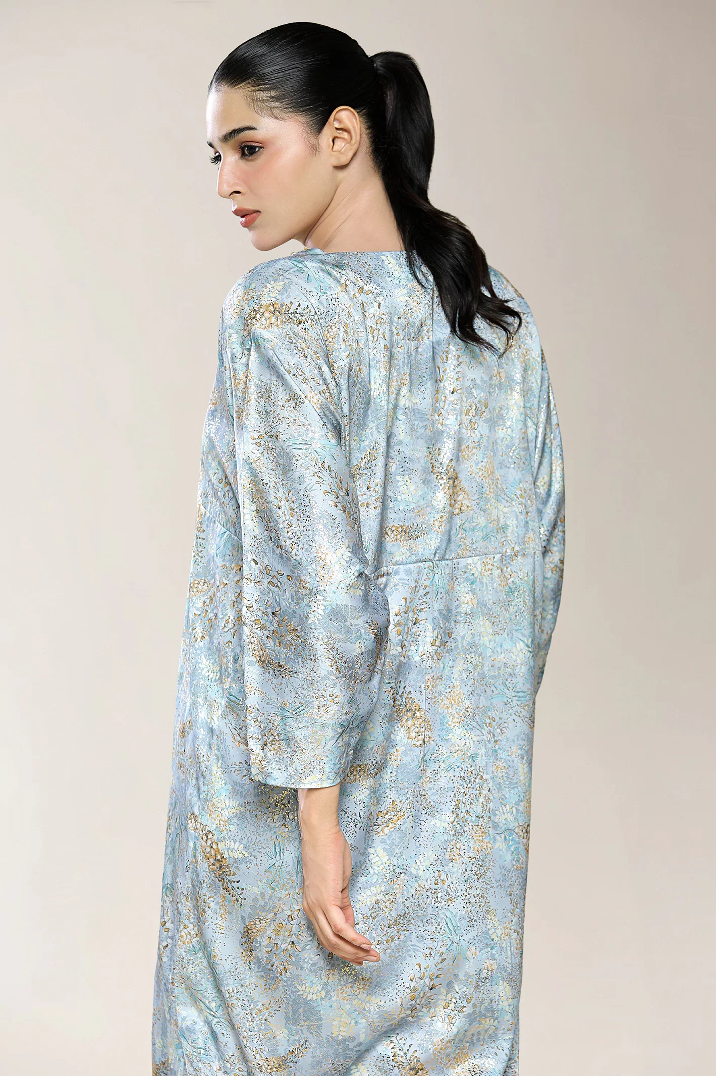 Printed Blue Kurti - Image 3
