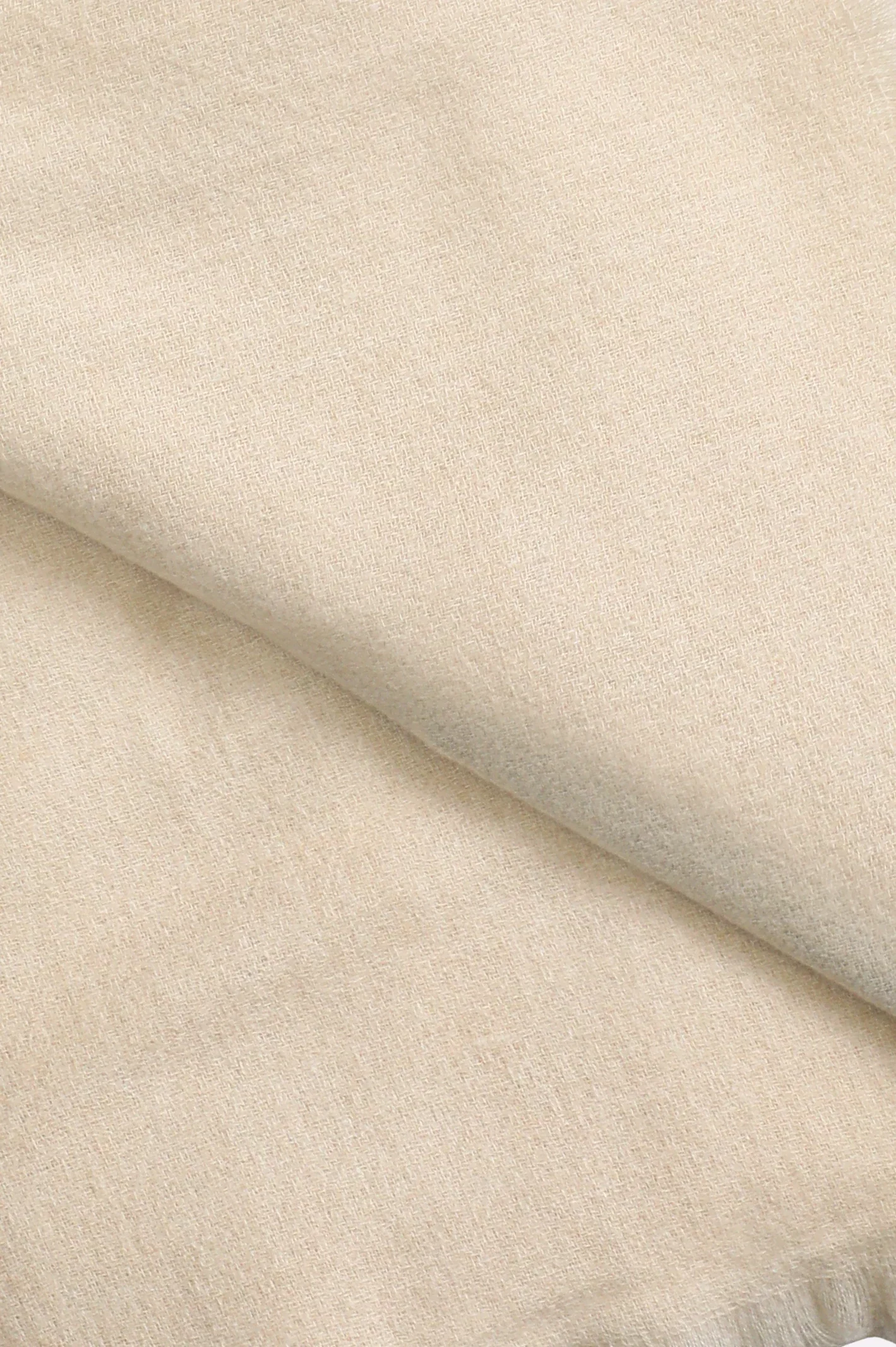 Plain Woolen Shawl - White - Image 2