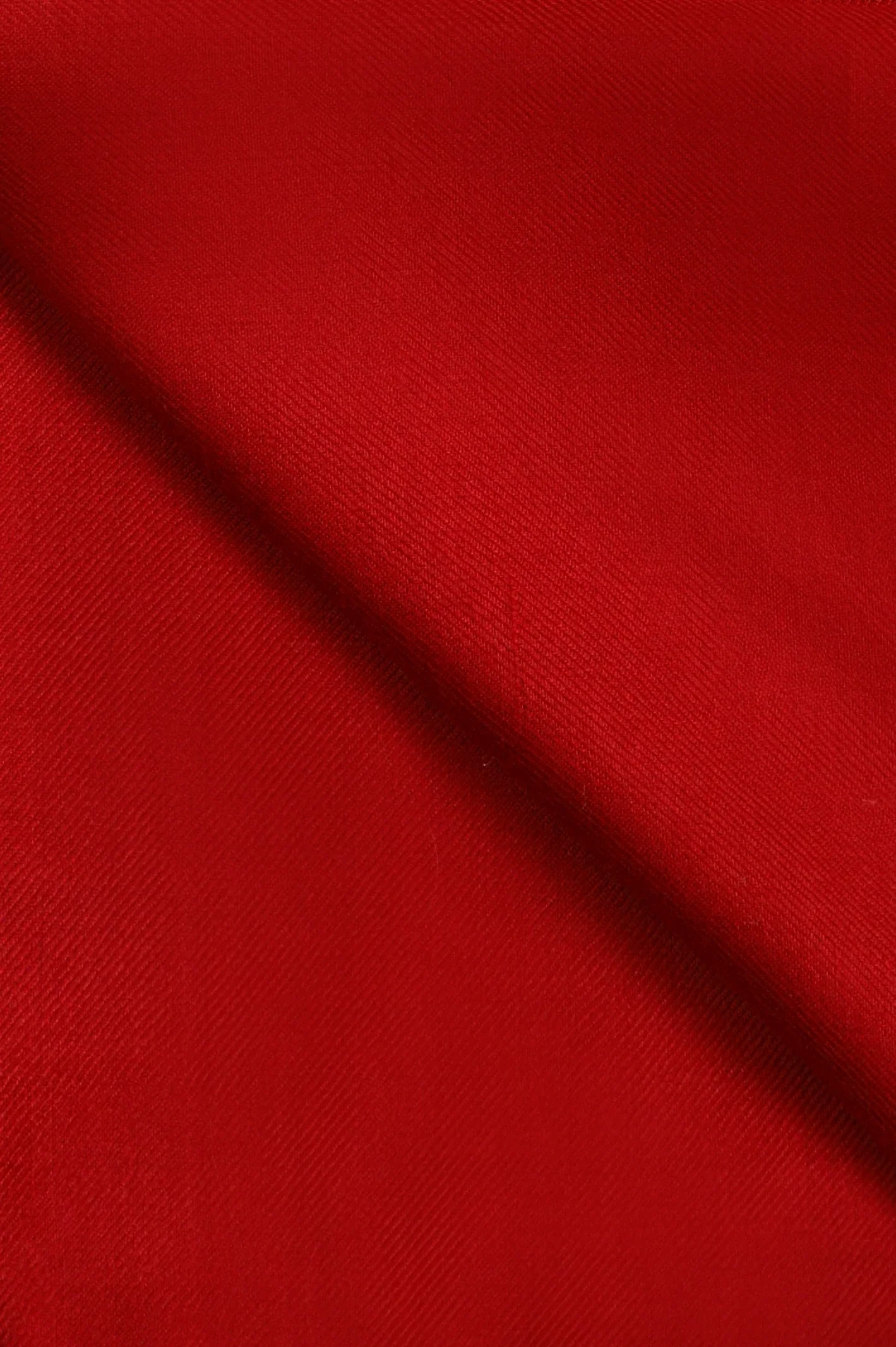 Plain Woolen Shawl - Red - Image 2