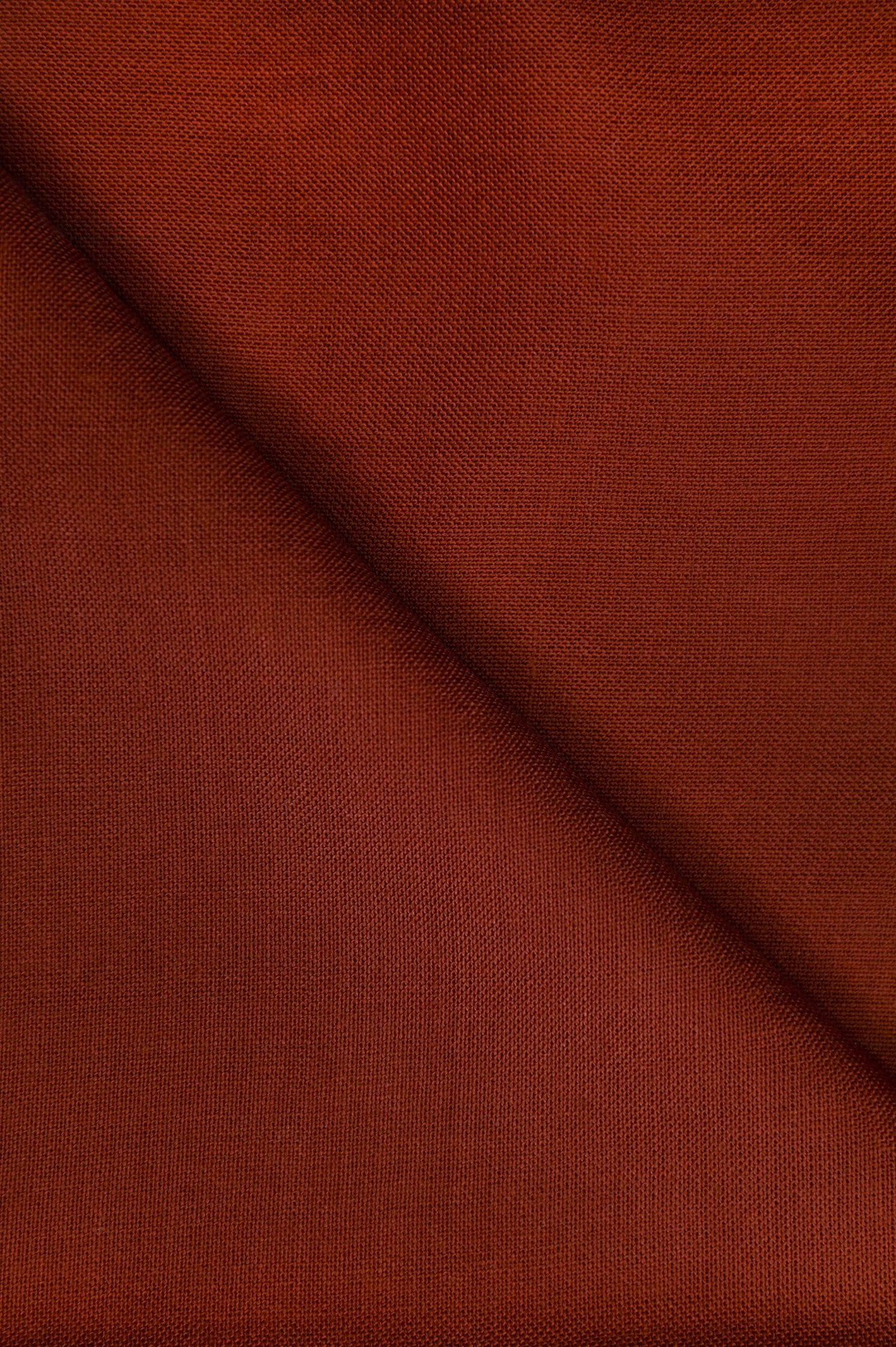 Plain Woolen Shawl - Rust - Image 2