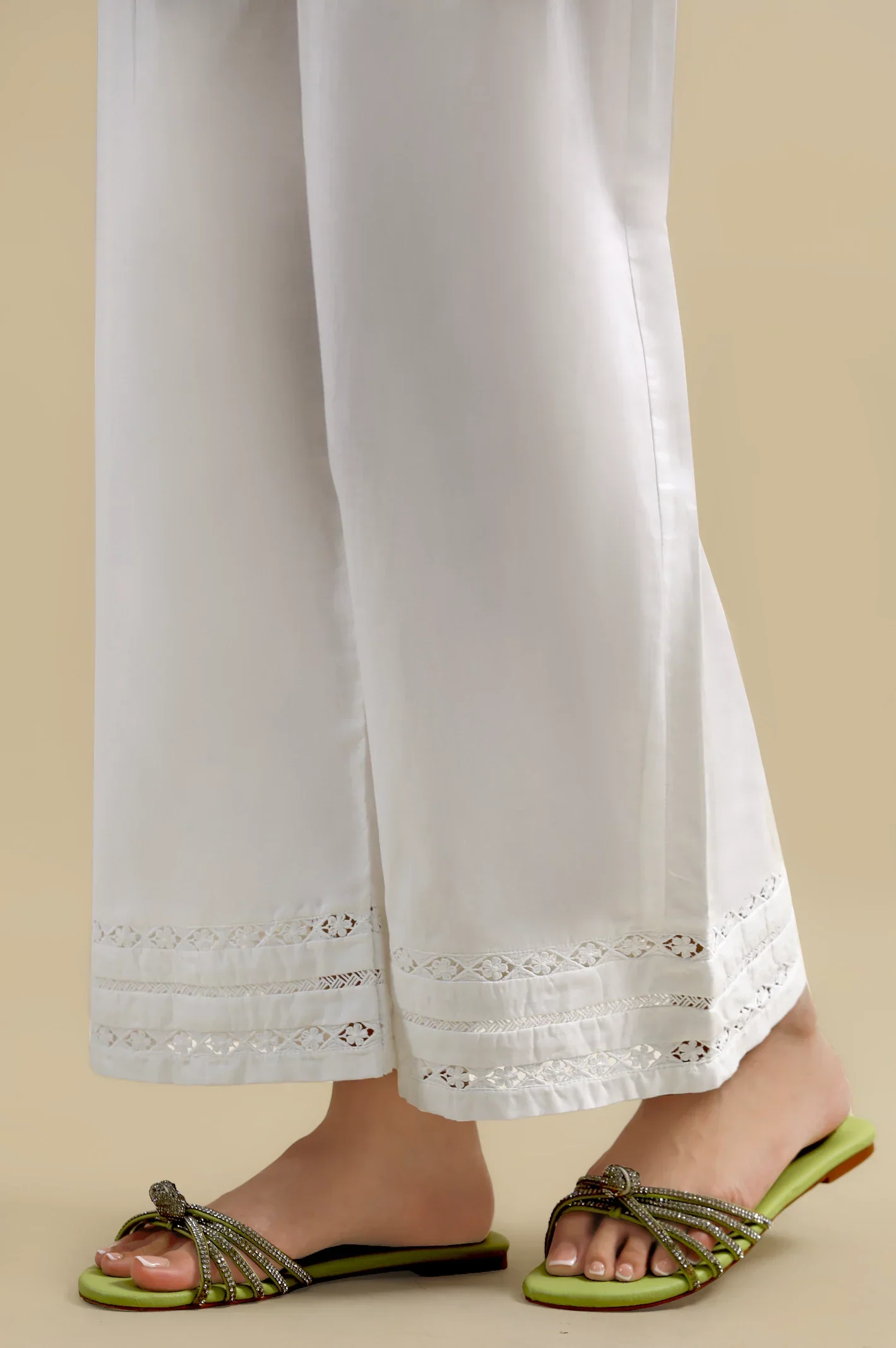 Cambric Laces Trouser-White - Image 2