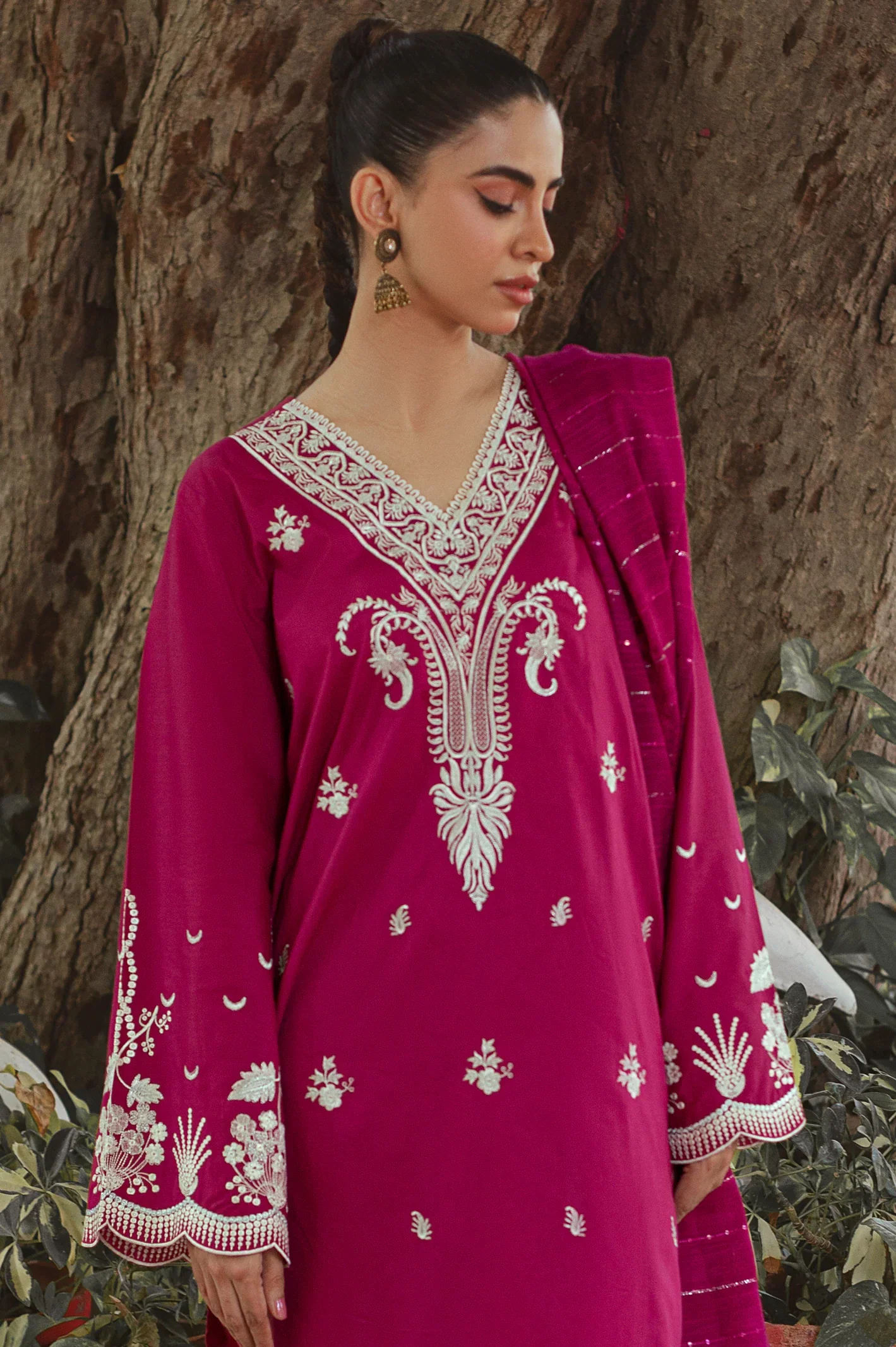 3PC Unstitched Embroidered - Image 4