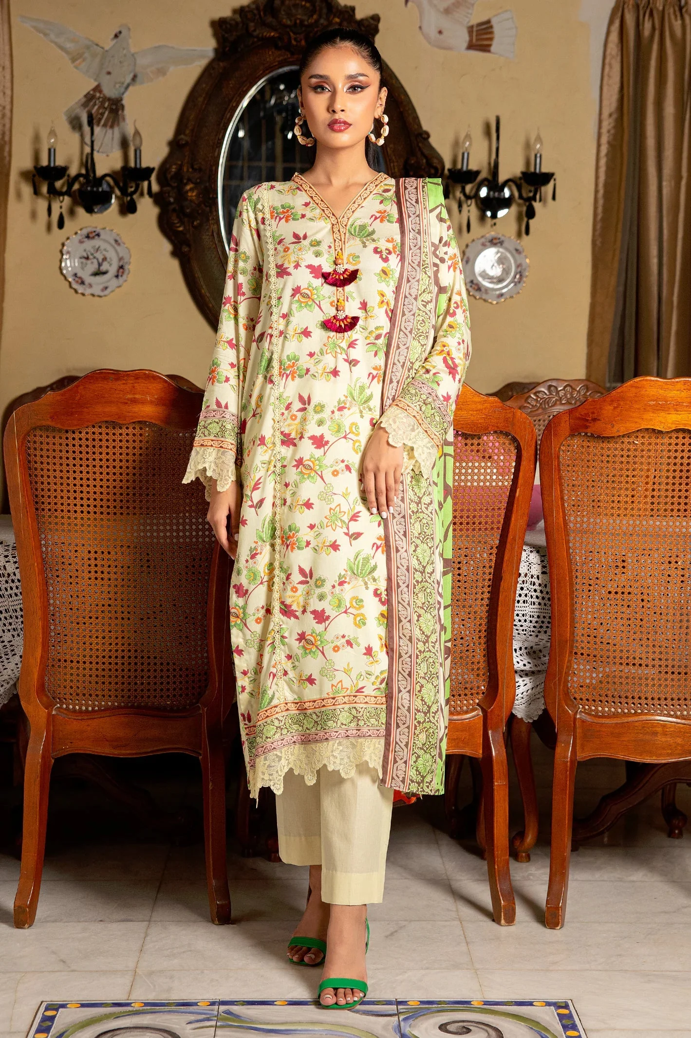 Viscose Digital Printed 3PC Unstitched