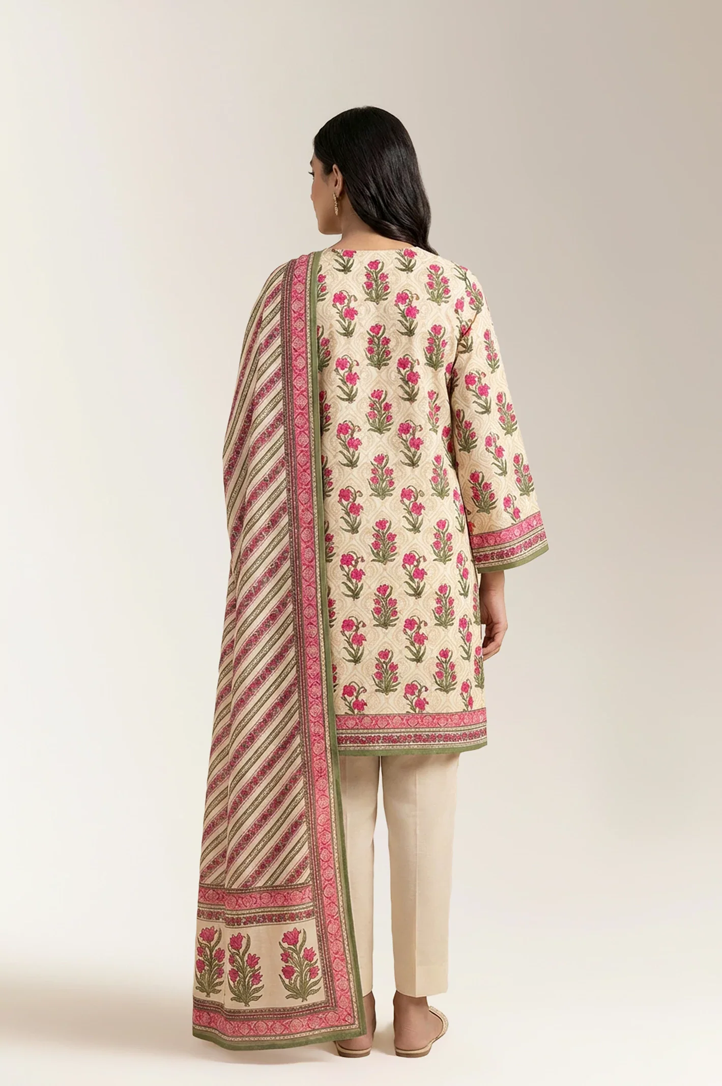 Printed Unstitched 3PC - Image 2