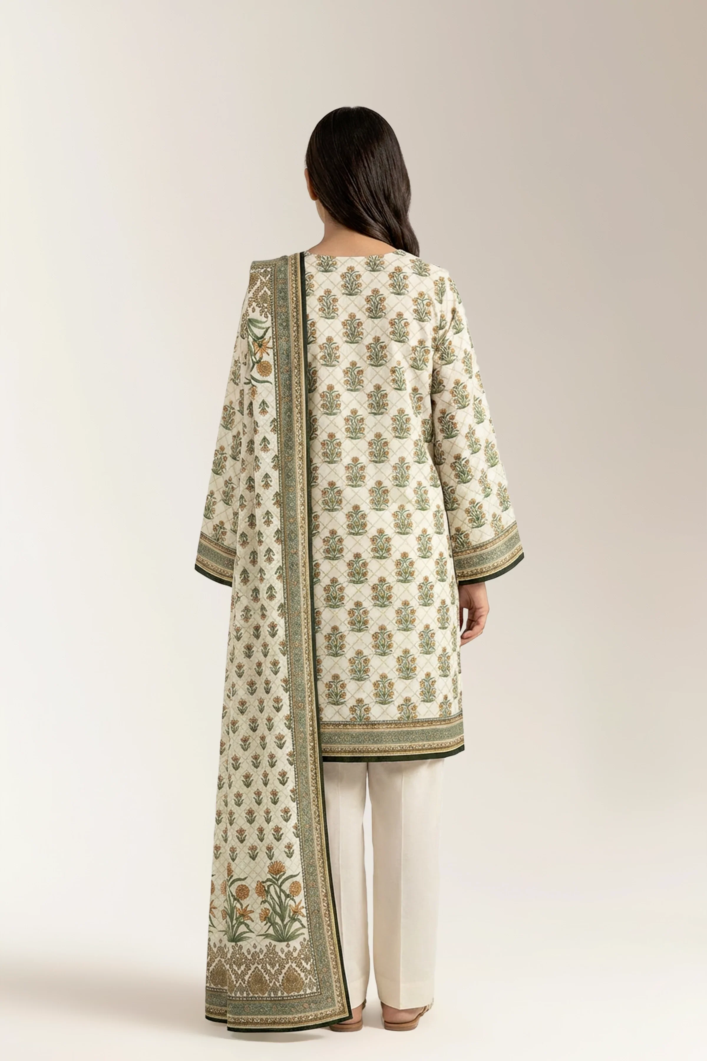 Printed Unstitched 3PC - Image 2