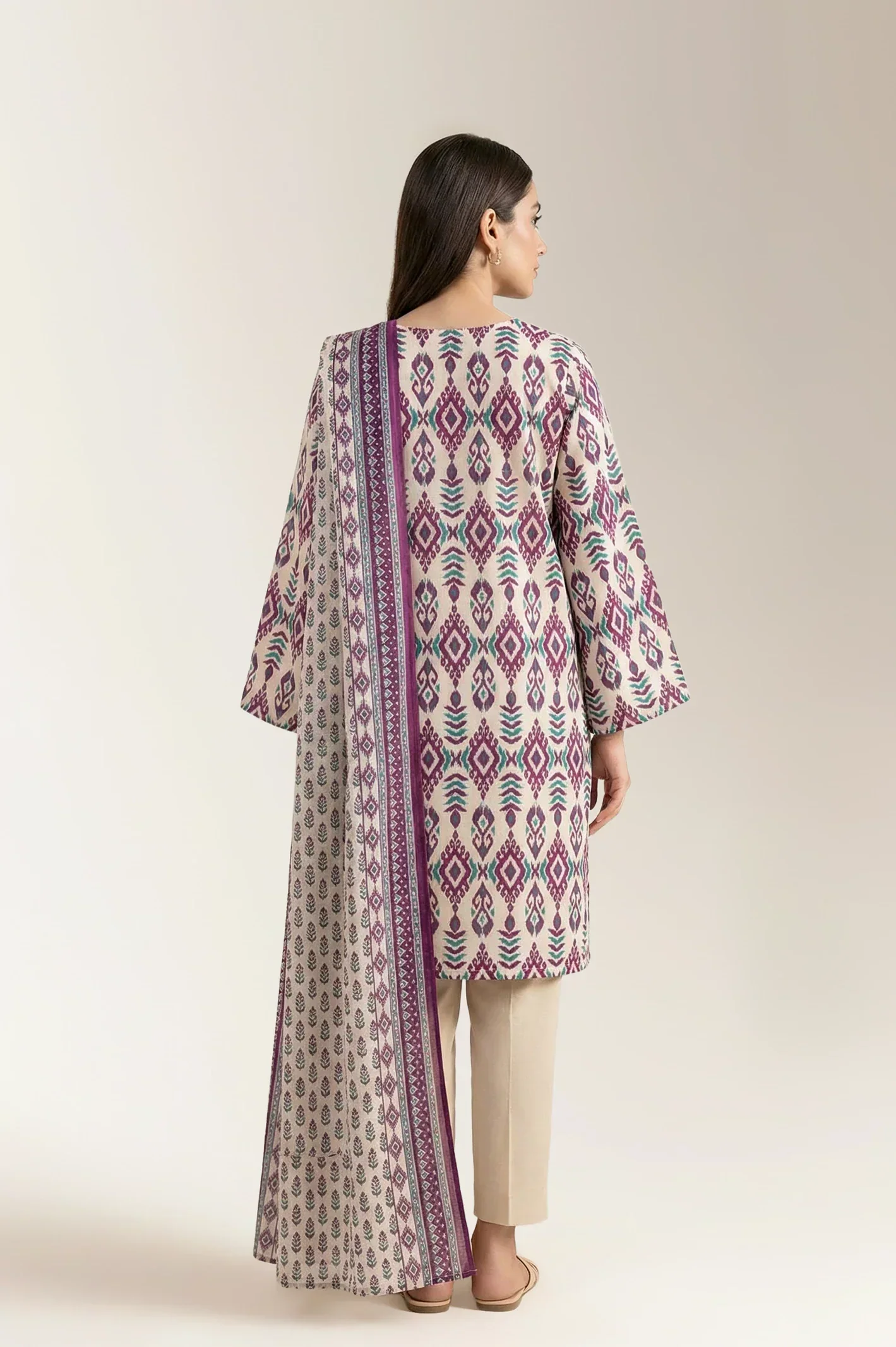 Printed Unstitched 3PC - Image 2
