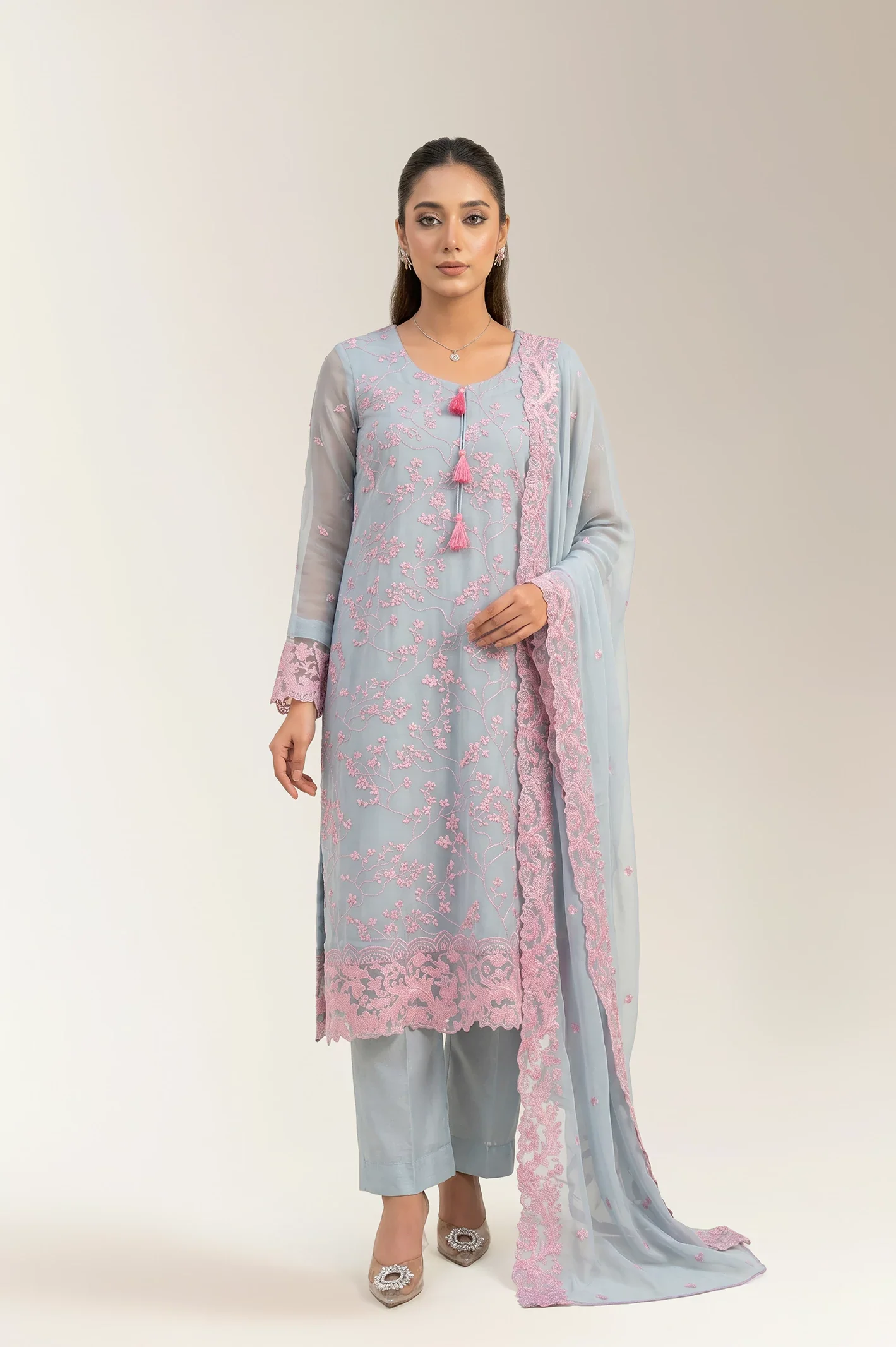 Embroidered Unstitched 3PC