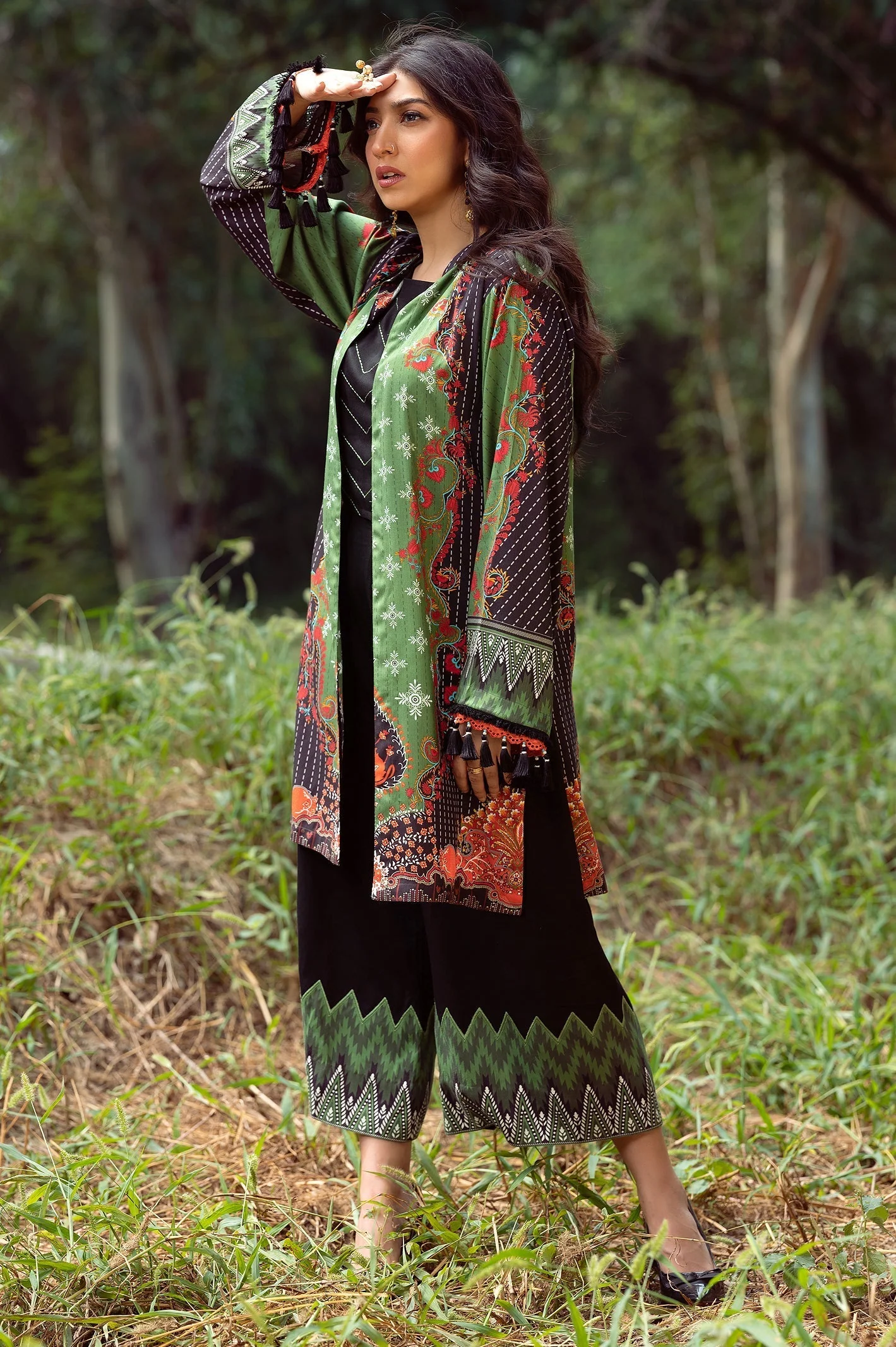 2PC Unstitched Viscose Printed - Image 2