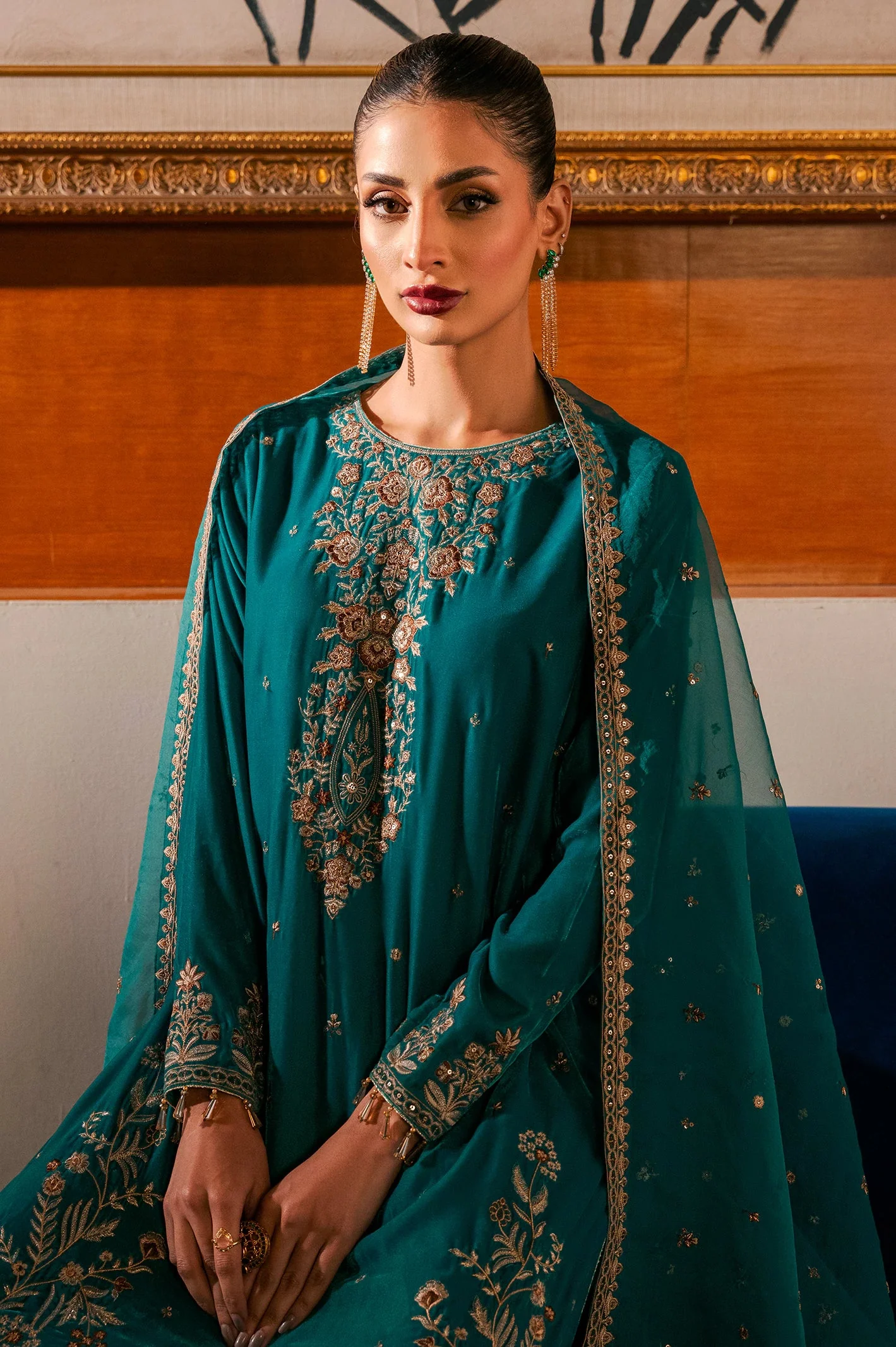 Embroidered Unstitched 2PC