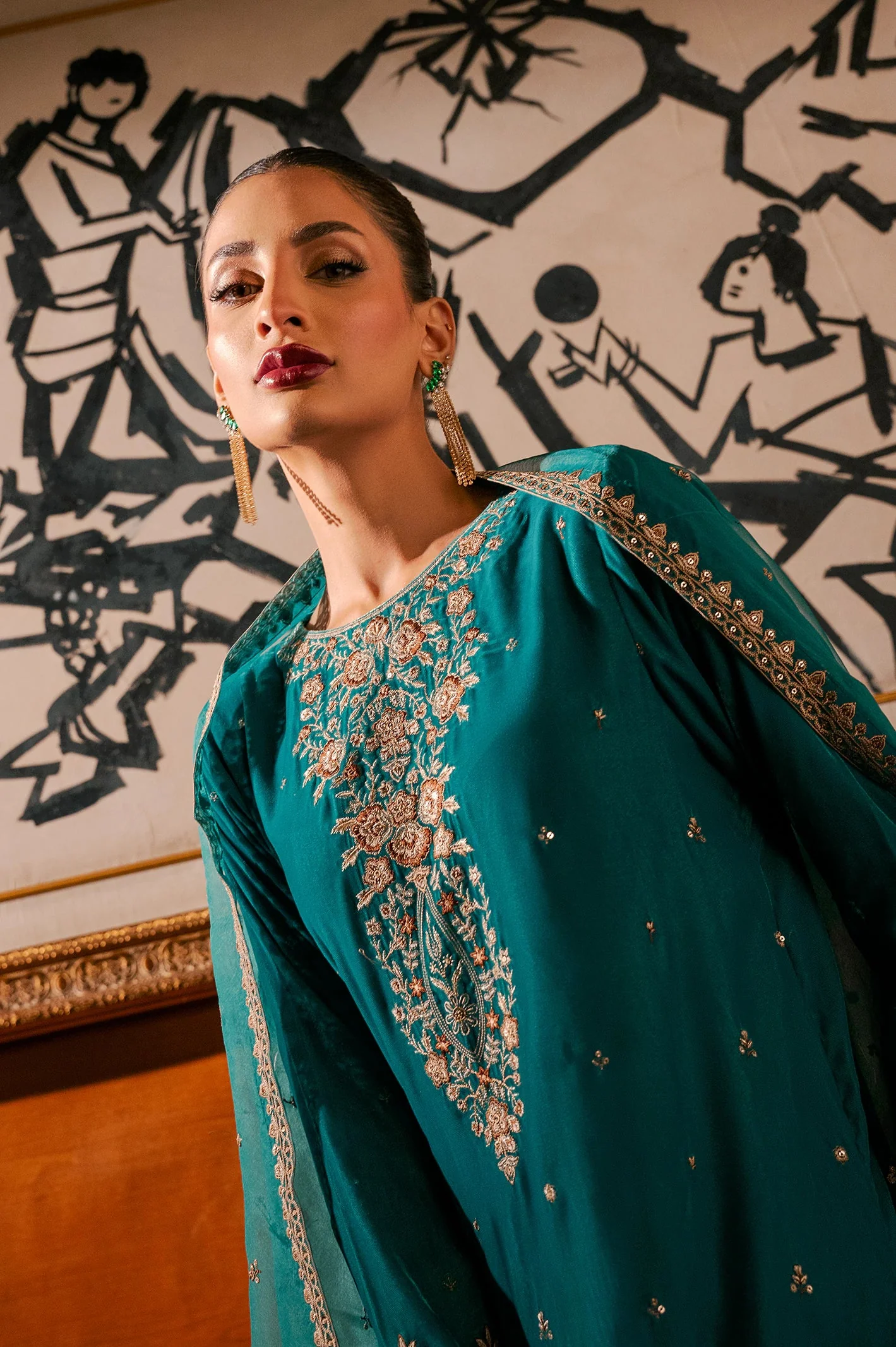 Embroidered Unstitched 2PC - Image 3